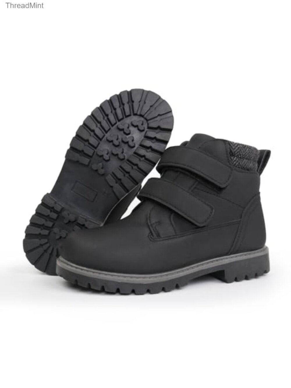 Kids Waterproof Hook & Loop Work Boots